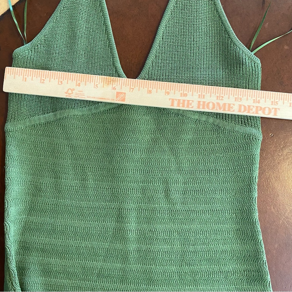 Revolve Finders Keepers Iggy Knit Long Maxi Dress Fern Green Size xl / 10 - Picture 9 of 11
